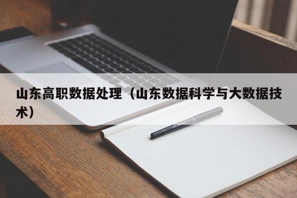 山东高职数据处理（山东数据科学与大数据技术）